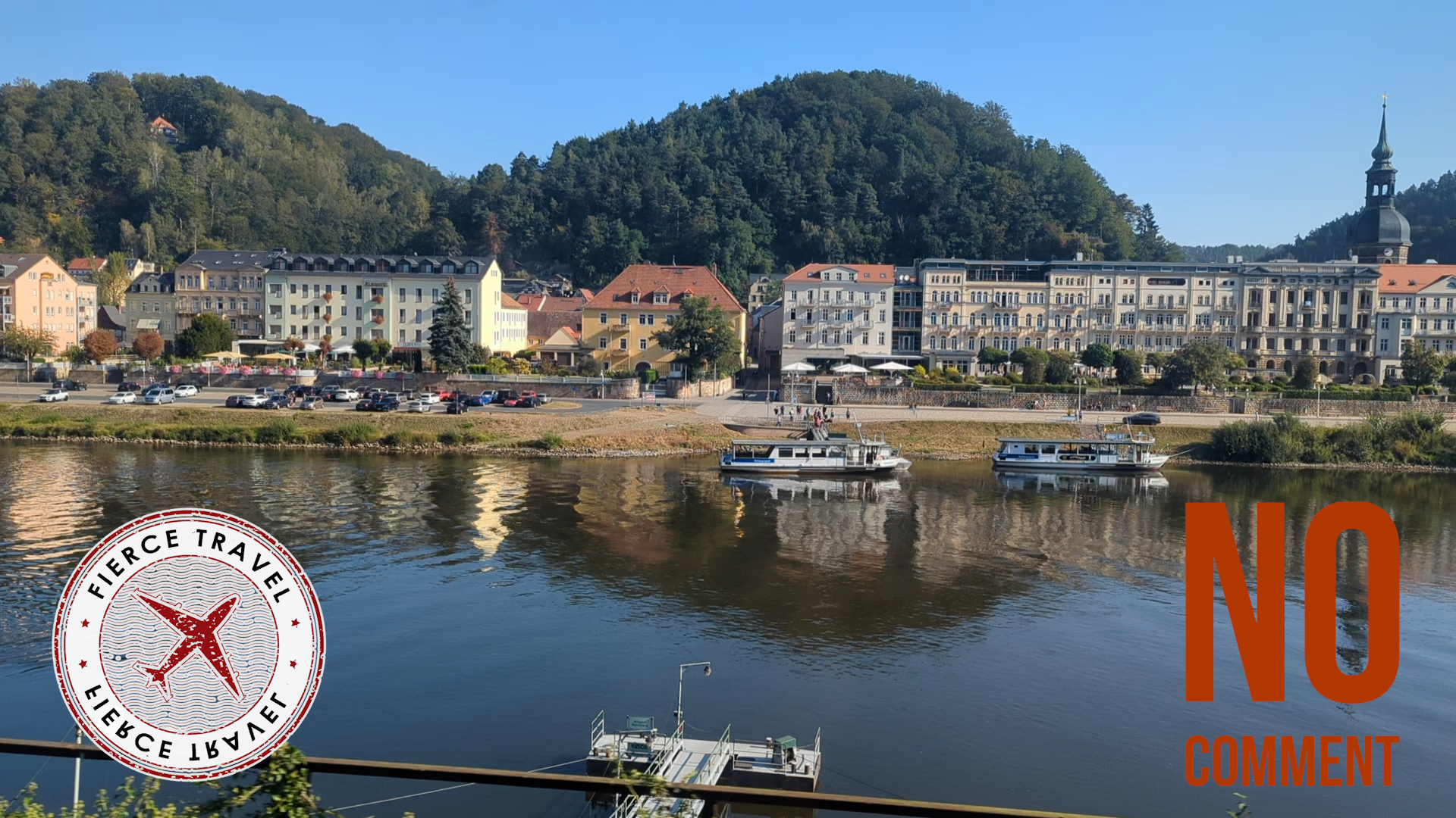 castles and storybook houses along the Elbe River in Germany